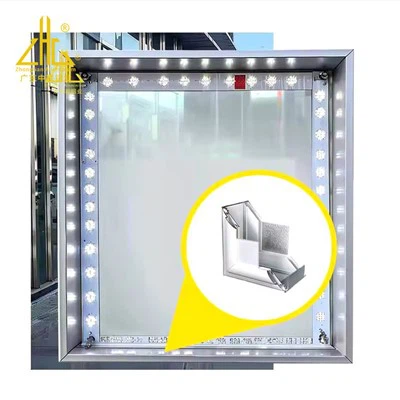 Aluminju Estrusion Reklamar Sinjali Profil tal-Qafas tal-Aluminju