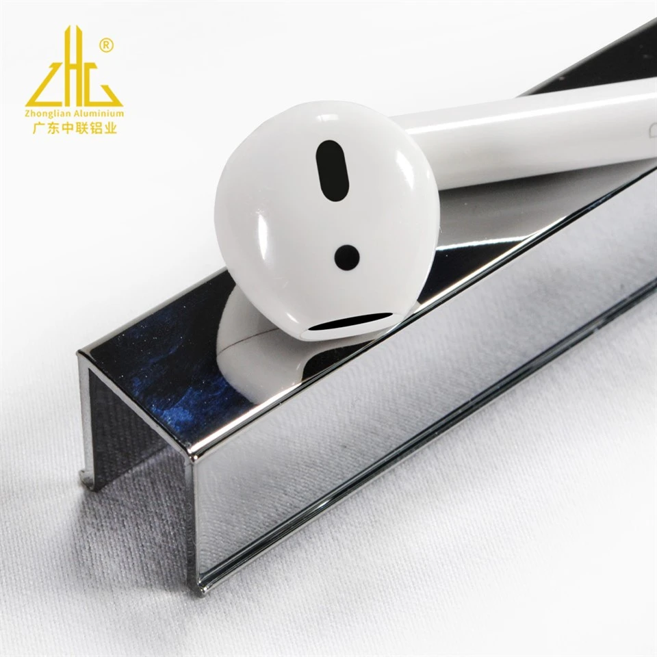 Profil tal-aluminju tal-kamra tad-doċċa electroplated tal-estrużjoni tal-aluminju