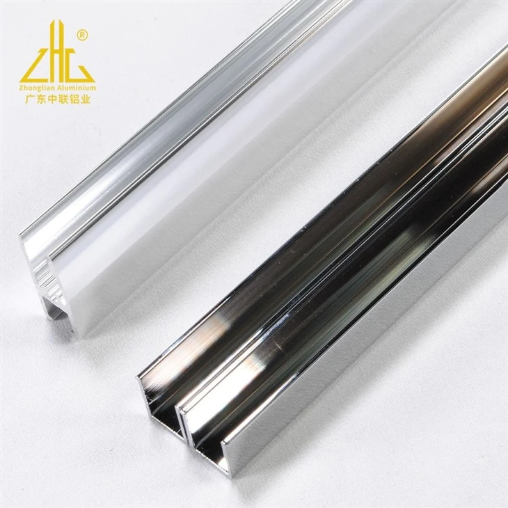 Aluminum Extrusion Electroplated Shower Room Aluminum Profile