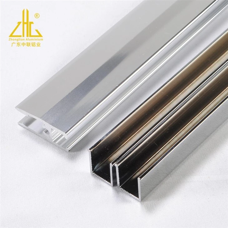Aluminum Extrusion Electroplated Shower Room Aluminum Profile
